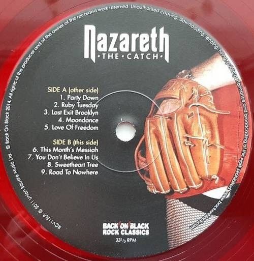 Nazareth – The Catch (1984/2014) 2 × Vinyl, LP + 12", Limited Edition, Red Vinyl – UK Nazareth – The Catch (1984/2014) 2 × Vinyl, LP + 12", Limited Edition, Red Vinyl – UK